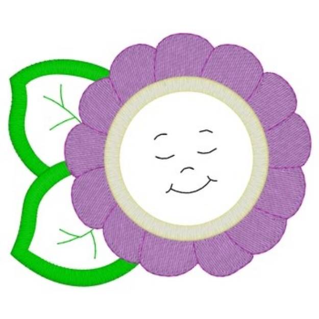 Picture of Simple Flower Applique Machine Embroidery Design