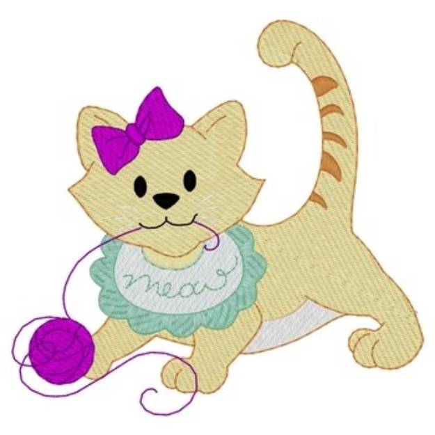 Picture of Baby Kitten Machine Embroidery Design