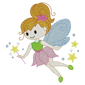 Fairy Machine Embroidery Design