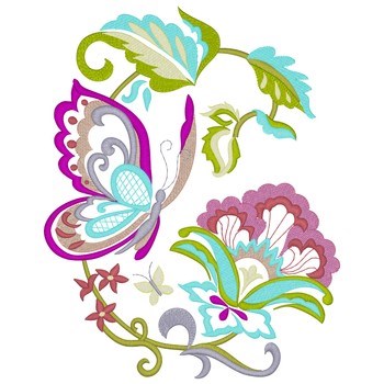 Butterflies Machine Embroidery Design