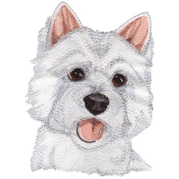 West Highland Terrier Machine Embroidery Design
