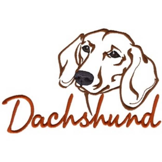 Picture of Dachshund Machine Embroidery Design
