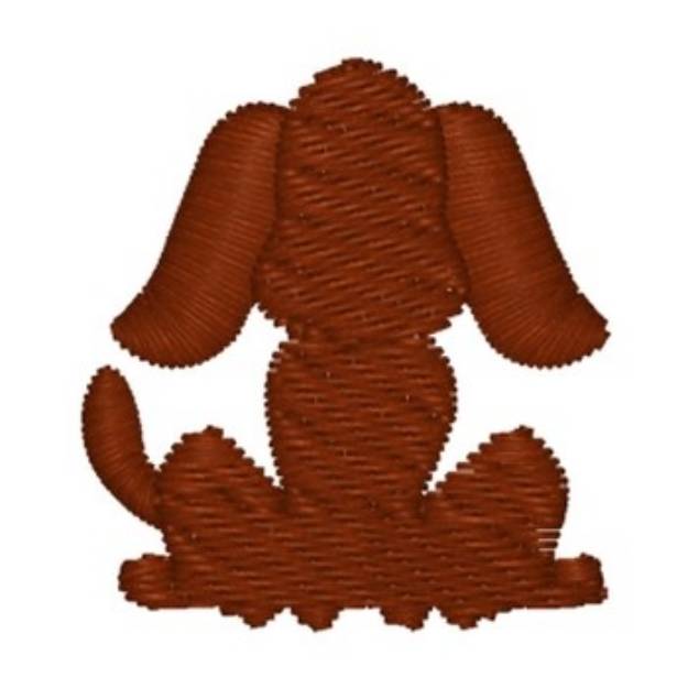 Picture of Dog Silhouette Machine Embroidery Design