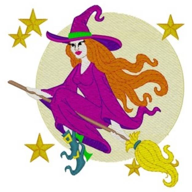 Picture of Pretty Witch Machine Embroidery Design