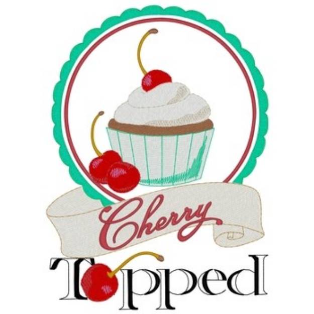 Picture of Cherry Topped Machine Embroidery Design