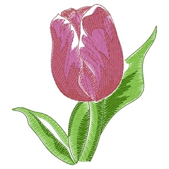 Tulip Machine Embroidery Design