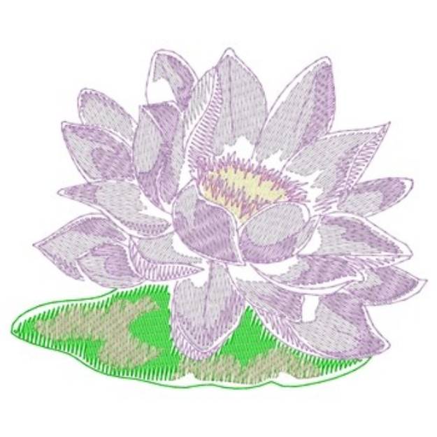 Picture of Lotus Machine Embroidery Design