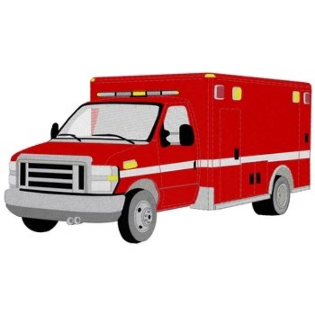 Picture of Paramedic Truck Machine Embroidery Design