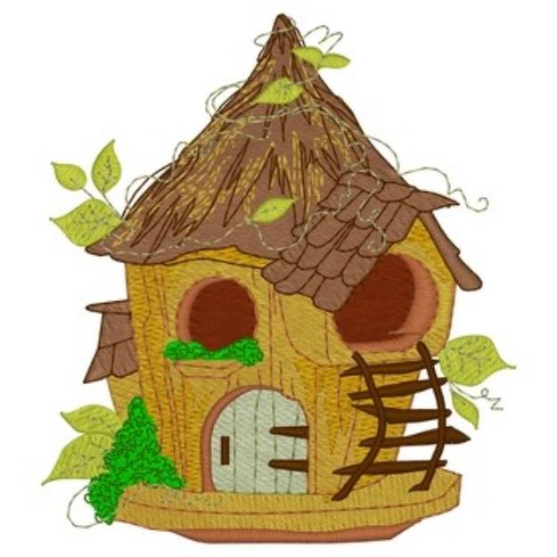 Picture of Forest Birdhouse Machine Embroidery Design
