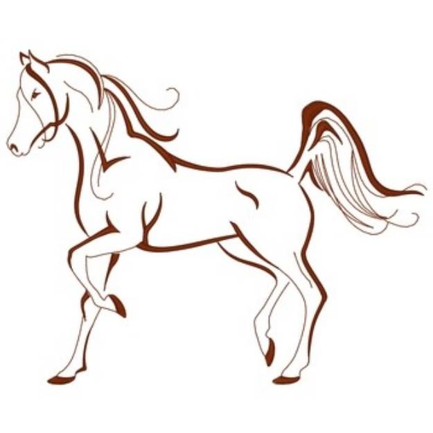 Picture of Prancing Arabian Machine Embroidery Design