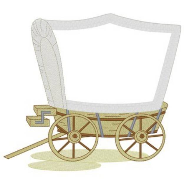 Picture of Covered Wagon Applique Machine Embroidery Design
