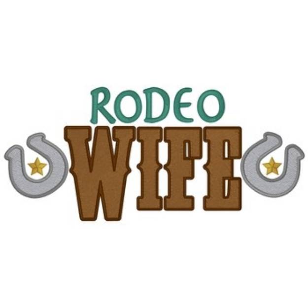Picture of Rodeo Wife Machine Embroidery Design