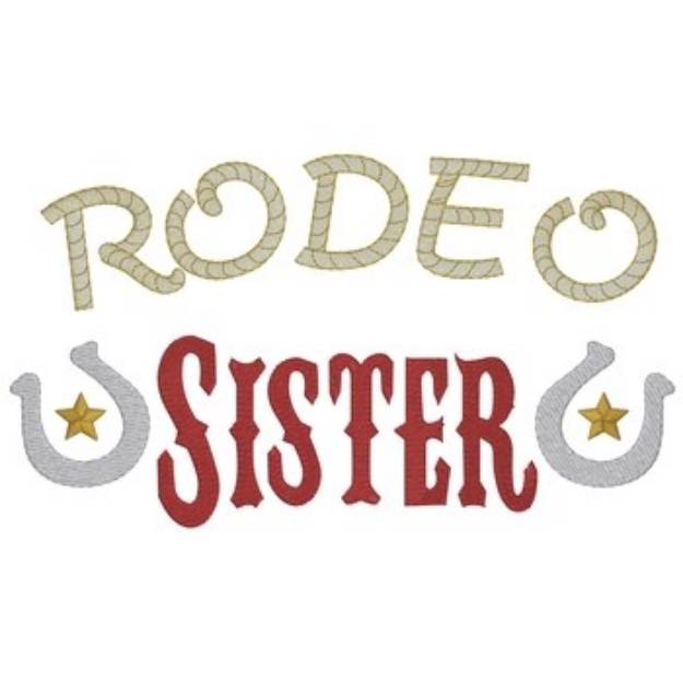 Picture of Rodeo Sister Machine Embroidery Design