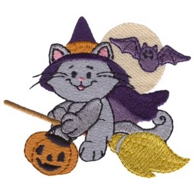 Picture of Purrty Spooky Machine Embroidery Design