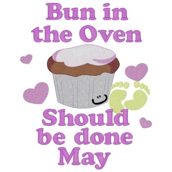 Bun In Oven - May Machine Embroidery Design