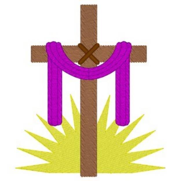 Picture of Cross With Sash Machine Embroidery Design