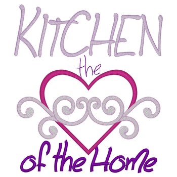 Kitchen Heart Of Home Machine Embroidery Design