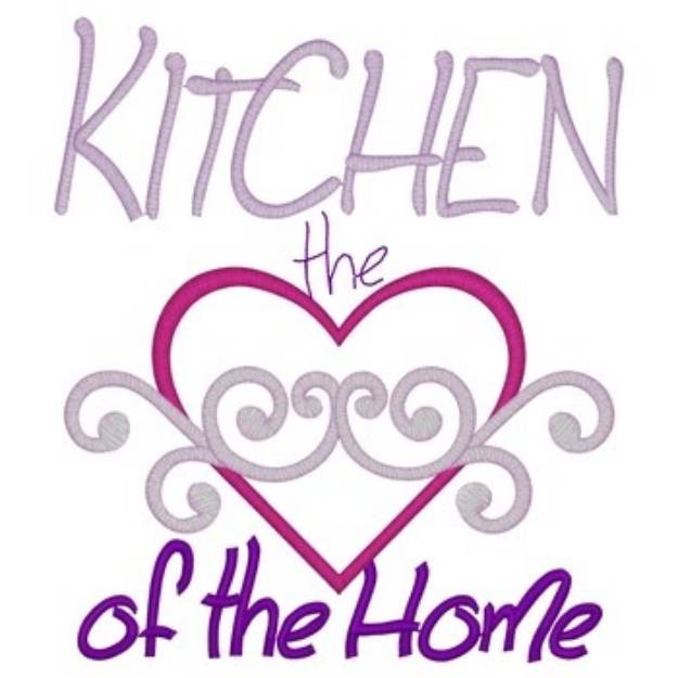 Picture of Kitchen Heart Of Home Machine Embroidery Design