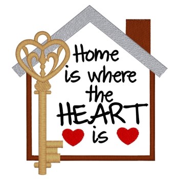 Home Is Where... Machine Embroidery Design