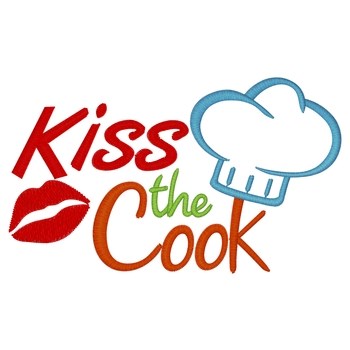 Kiss The Cook Machine Embroidery Design
