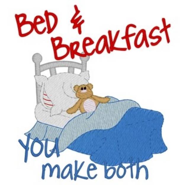 Picture of Bed & Breakfast Machine Embroidery Design