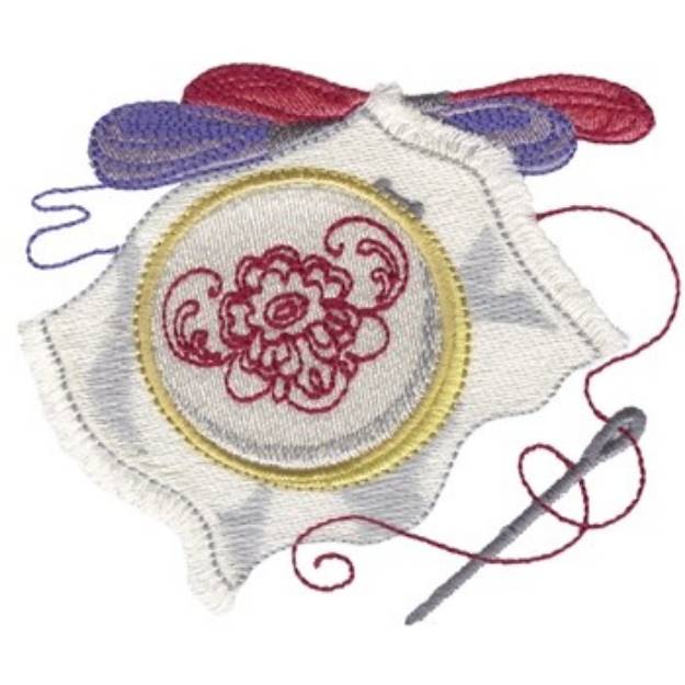 Picture of Hoop W/ Thread Machine Embroidery Design