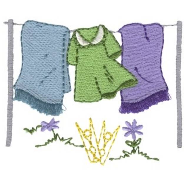 Picture of Fringe Laundry Machine Embroidery Design
