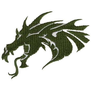 Dragon Head Machine Embroidery Design