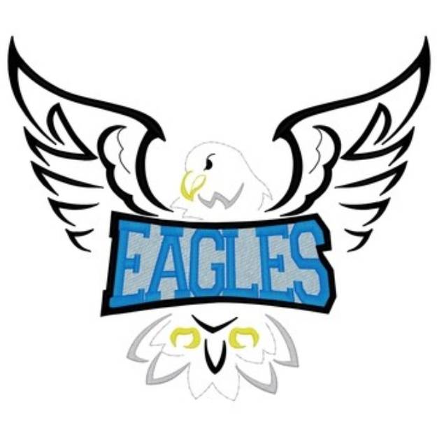 Picture of Winged Eagles Machine Embroidery Design