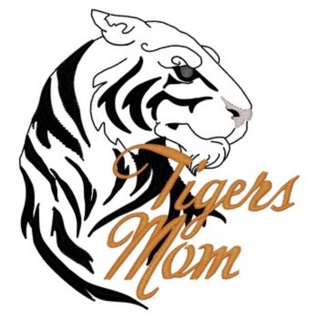 Picture of Tigers Mom Machine Embroidery Design