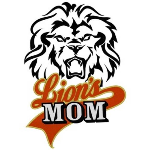 Picture of Lions Mom Machine Embroidery Design