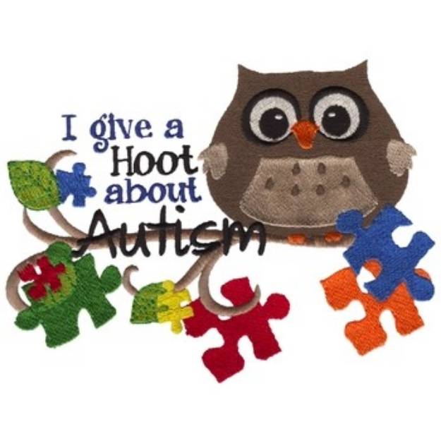 Picture of I Give A Hoot... Machine Embroidery Design