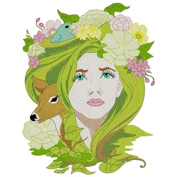 Mother Nature Machine Embroidery Design