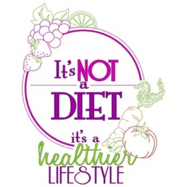 Picture of Healthier Lifestyle Machine Embroidery Design