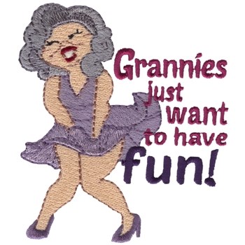 Grannies Just Want... Machine Embroidery Design