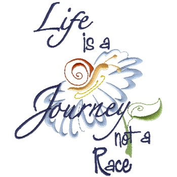 Lifes A Journey Machine Embroidery Design