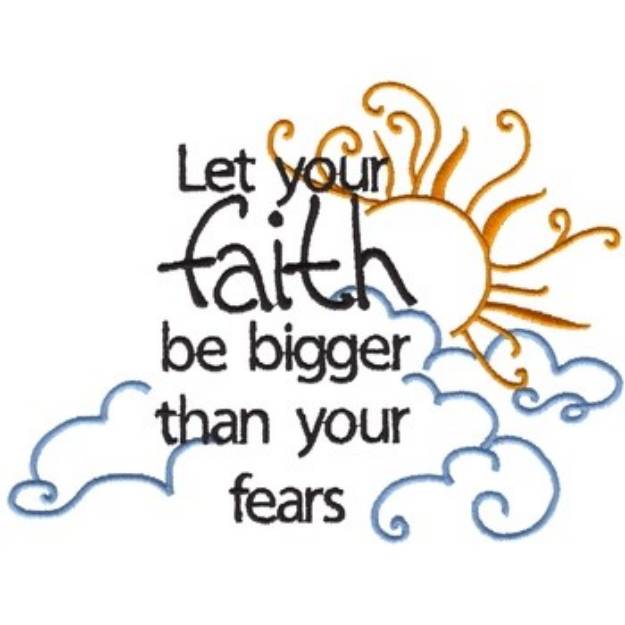 Picture of Let Your Faith Machine Embroidery Design