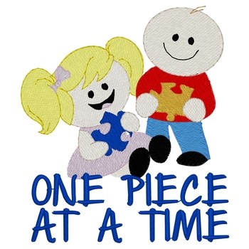 One Piece At A Time Machine Embroidery Design
