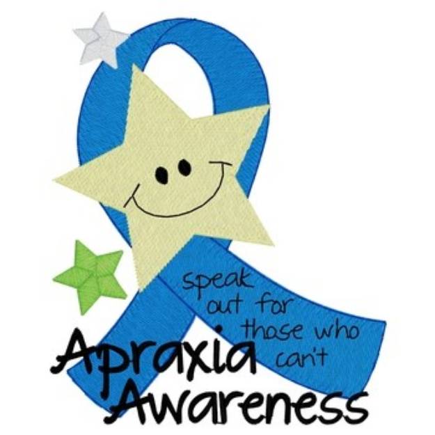 Picture of Apraxia Awareness Machine Embroidery Design