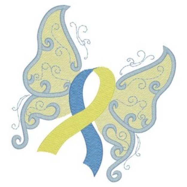 Down Syndrome Butterfly Machine Embroidery Design | Embroidery Library ...