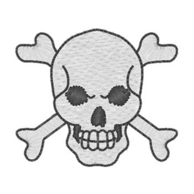 Picture of Skull Machine Embroidery Design