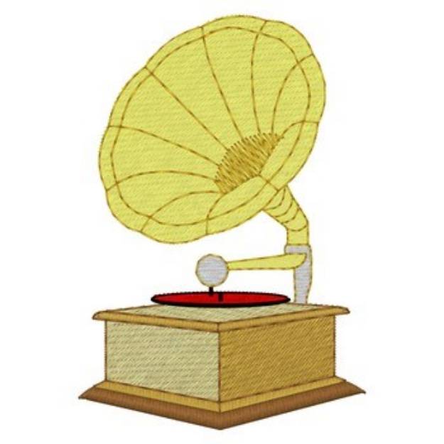 Picture of Phonograph Machine Embroidery Design