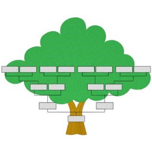 Picture of Family Tree Machine Embroidery Design