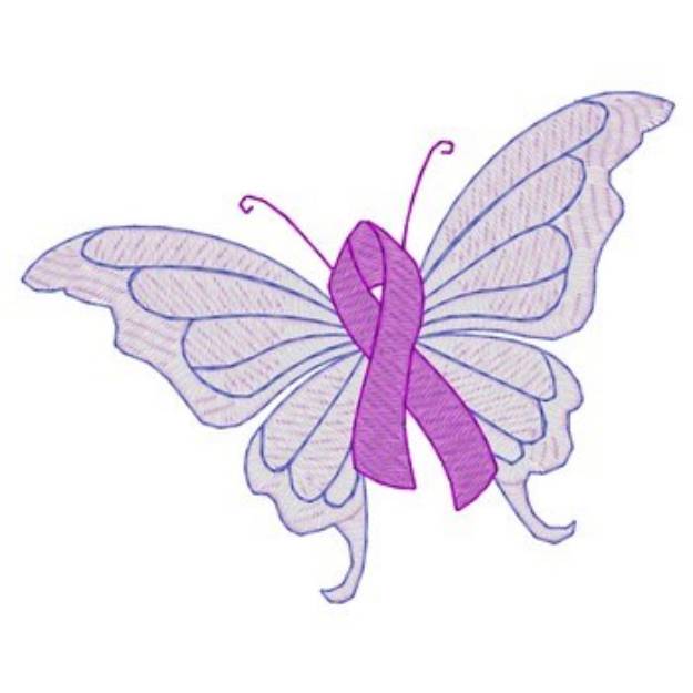 Picture of Small Lupus Butterfly Machine Embroidery Design