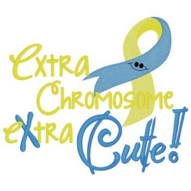 Picture of Extra Chromosome Ribbon Machine Embroidery Design