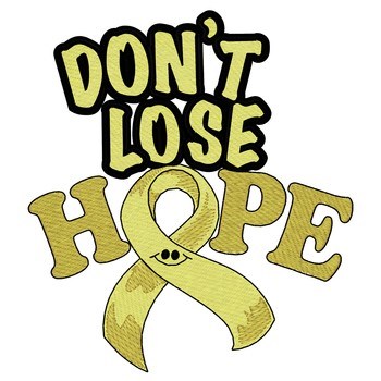 Dont Lose Hope Ribbon Machine Embroidery Design