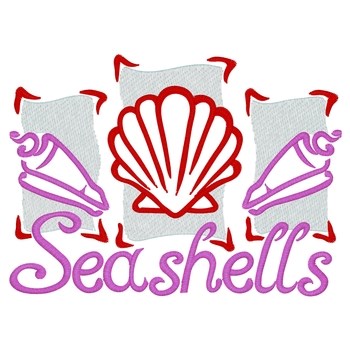 Seashells Machine Embroidery Design
