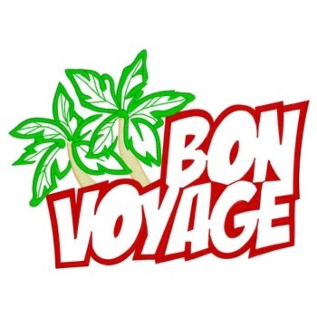 Picture of Palm Trees - Bon Voyage Machine Embroidery Design