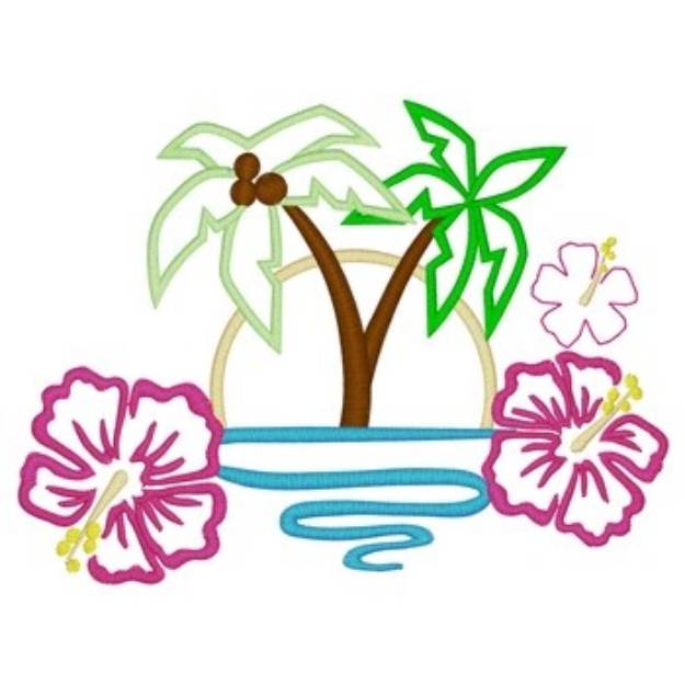 Picture of Topical Bliss Machine Embroidery Design
