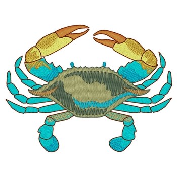 Blue Crab Machine Embroidery Design